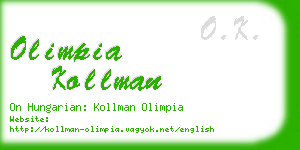 olimpia kollman business card